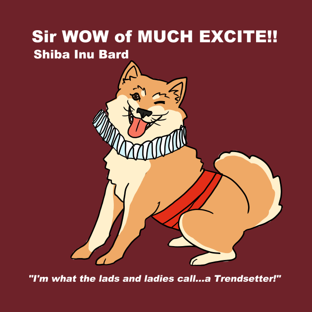 Shiba Inu Bard by DivineandConquer