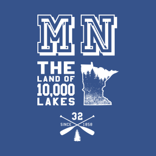 Minnesota MN Land of 10,000 Lakes T-Shirt