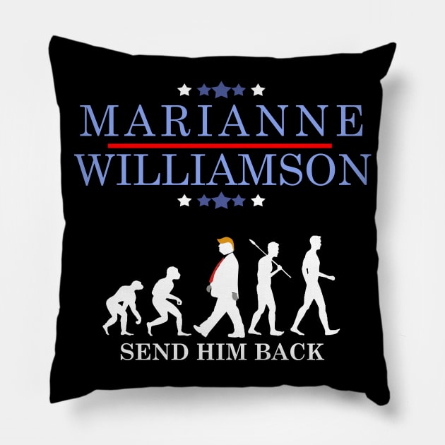 marianne williamson Pillow by Yaman