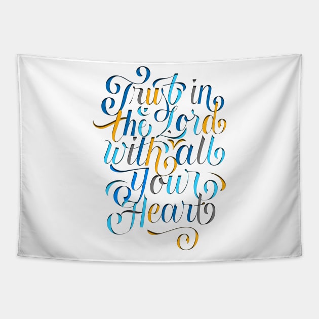 Proverbs 3:5 Tapestry by hanssebastiann