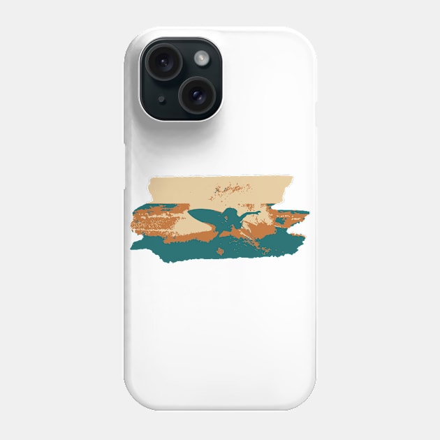 Texas Style Lone Surfer Phone Case by CamcoGraphics