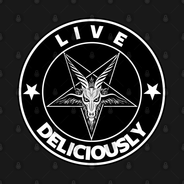 Live Deliciously Baphomet by David Hurd Designs