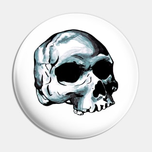 Human Skull Pin