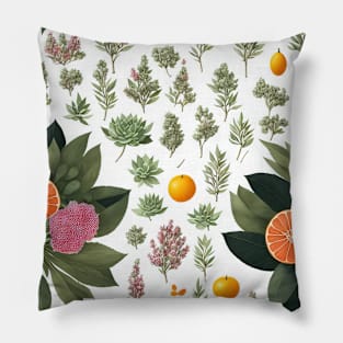 Chromatic Botanic Abstraction #53 Pillow