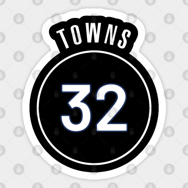 Karl-Anthony Towns Name and Number - Karl Anthony Towns - Sticker