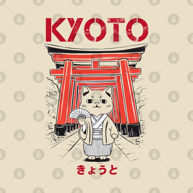 Kyoto Cat Japan by PetODesigns