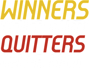 winners never quit Magnet