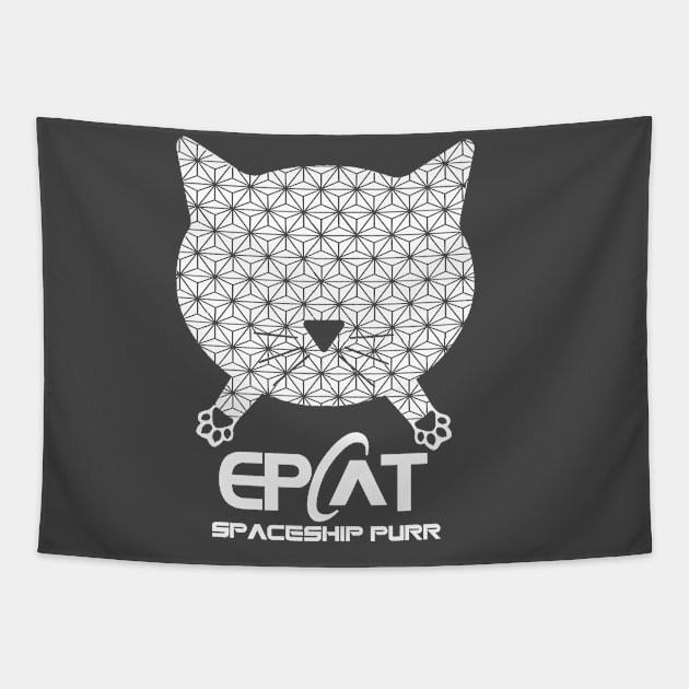 EPCAT - Spaceship Purr EPCOT Tapestry by ThisIsFloriduhMan