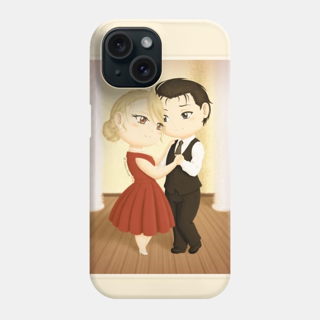 Dancing together - Chibi Royai Phone Case by SilveryDreams