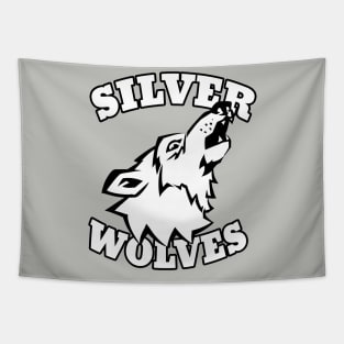 Silver Wolves mascot Tapestry