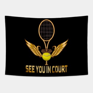 See You In Court, Tennis Lovers Tapestry