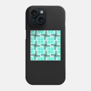 Floral fruity in teal Phone Case