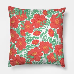 RED POPPIES Pillow