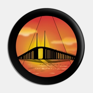 Skyway Bridge vector art Pin