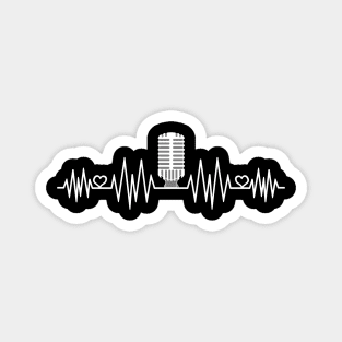 Podcast Heartbeat Podcaster Host Heart Beat Magnet