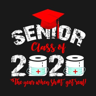 Senior Class Of 2020 Quarantine Toilet Paper Graduation T-Shirt