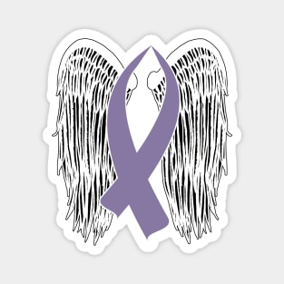 Winged Awareness Ribbon (Light Purple) Magnet