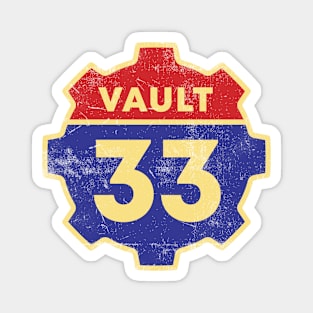 VAULT 33 VINTAGE SIGN Magnet