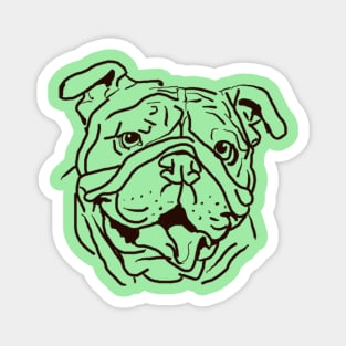 The Bulldog Love of My Life Magnet