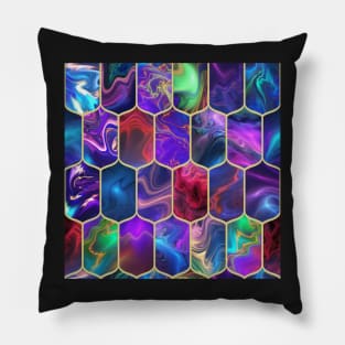 Fluorescen glass mosaic Pillow