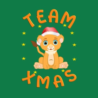 Team Xmas Baby Lion T-Shirt