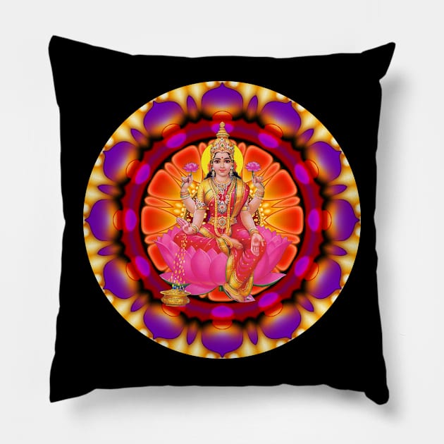 Mandala Magic - Daily Focus 10.17.2015 Lakshmi Pillow by Mandala Magic