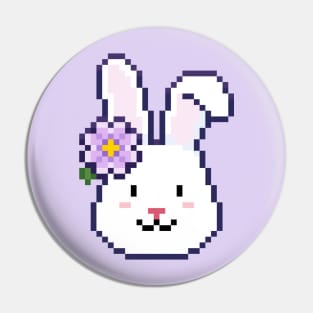 Floral Bunny Pin