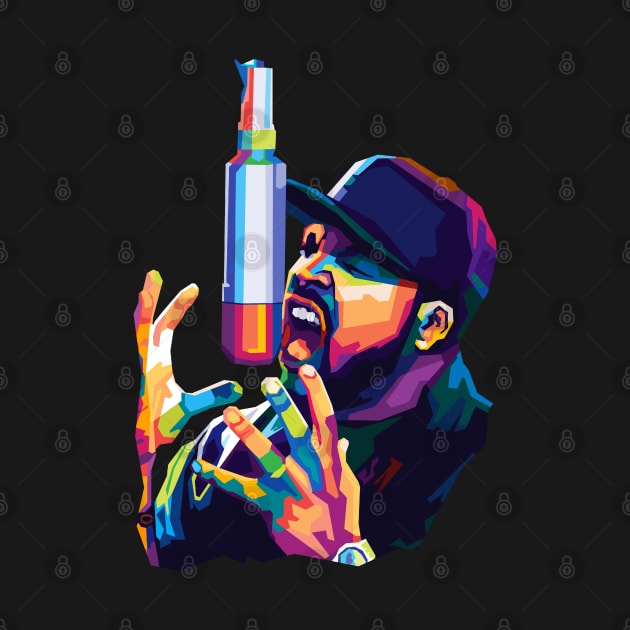 Rap Ice Cube Pop Art by SiksisArt
