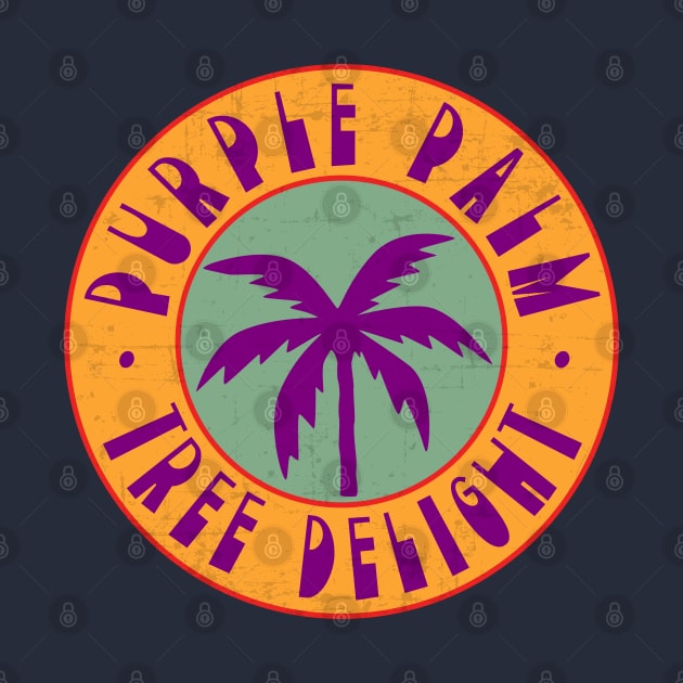 Purple Palm Tree Delight by SunsetSurf