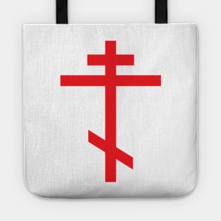 Orthodox cross (red) Tote