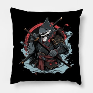 samurai shark Pillow