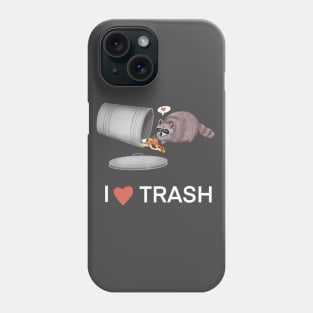 I Heart Trash Raccoon Phone Case