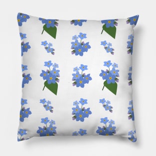 Forget me not flowers Pillow