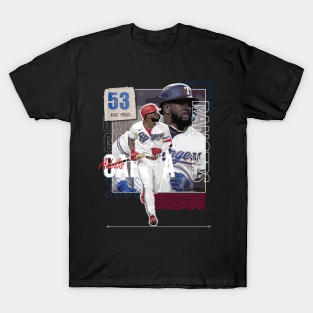 Rinkha adolis Garcia Baseball Paper Poster Rangers 6 T-Shirt