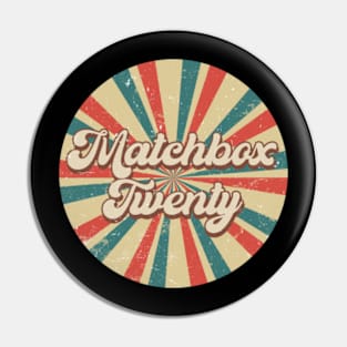 Circle Design Matchbox Proud Name Birthday 70s 80s 90s Pin