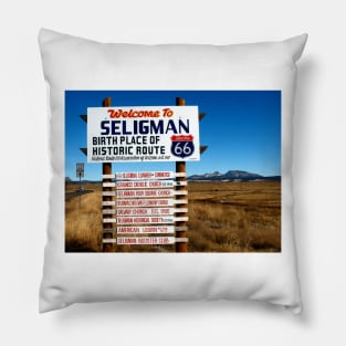 welcome to seligman Pillow