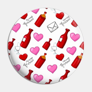 Romantic Seamless Valentines Day Pattern 2023 Pin