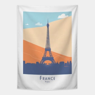 Elegant Parisian Dreamscape - Eiffel Tower Art Poster Tapestry