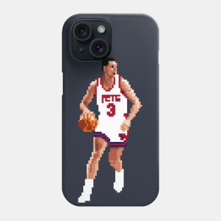 Drazen Petrovic Pixel Dribble. Phone Case