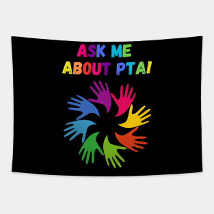 Ask Me about PTA! Rainbow Edition! Tapestry