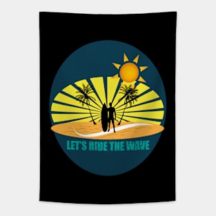 Let's ride the wave Tapestry