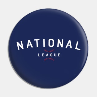 National League Baseball white Pin