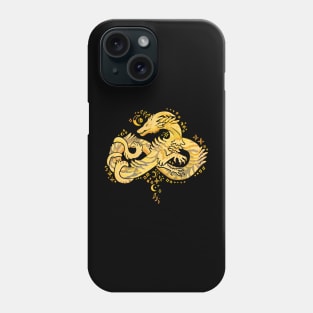 Autism Acceptance Dragon (Gold) Phone Case