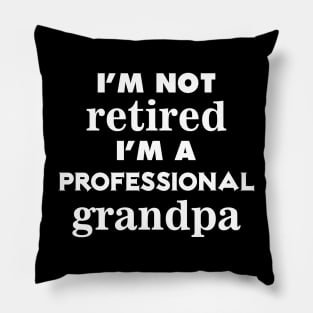 i'm not retired i'm a professional grandpa Pillow