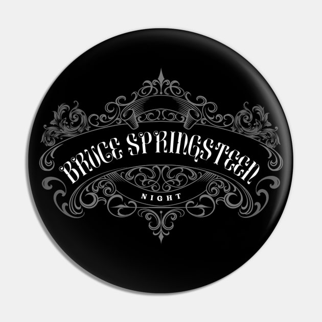 Night - Bruce Springsteen Vintage Pin by vintageclub88