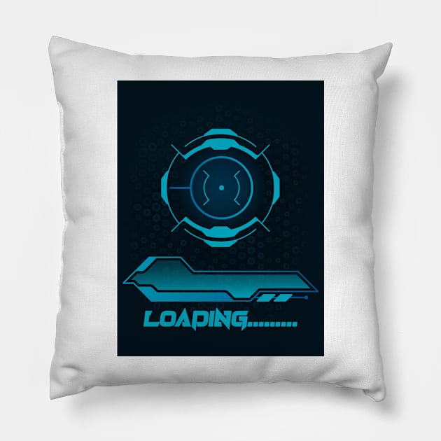 Futuristic loading Pillow by Fashionlinestor