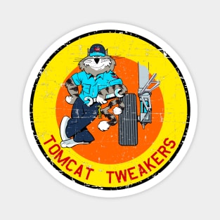 F-14 Tomcat - Tomcat Tweakers - Grunge Style Magnet