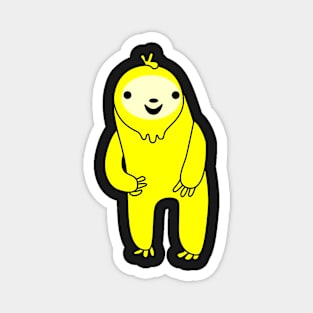 Happy Yellow Sloth Magnet