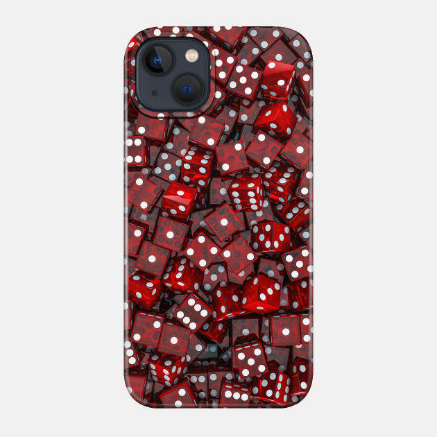 Red Dice - Dice - Phone Case