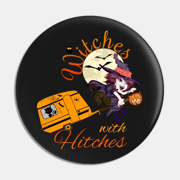 Halloween Witches with Hitches Pin by norules